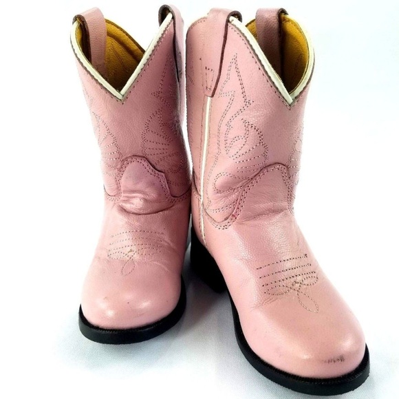 Masterson Boot Co Little Girl Cowgirl Boot Leather - Picture 4 of 6